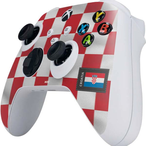 Croatia Soccer Flag Xbox Series S Controller Skin